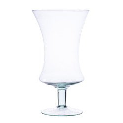 Stemmed glass vase W-136 H:25cm D:14cm