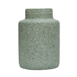 Glass jar vase H:20cm D:14,5cm WMP-001 LOFTI green