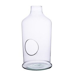Glass terrarium W-531+side hole H:35cm D:17,2cm