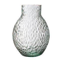 Hammered glass vase W-615 H:25cm D:19cm