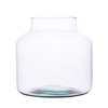 Glass jar vase H:19cm D:19cm W-395G