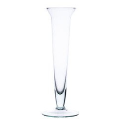 Stemmed glass vase W-122 H:27cm D:9cm