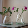 Glass vase W-440C H:20,5cm D:25cm