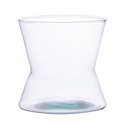 Glass vase W-481 H:14cm D:14cm