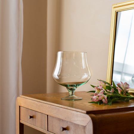 Glass cognac vase KK-3 H:21cm D:18cm