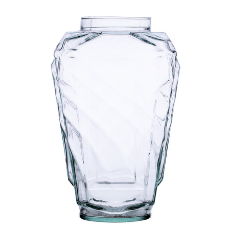 Glass vase grave candle cross H:27cm D:11cm SALE