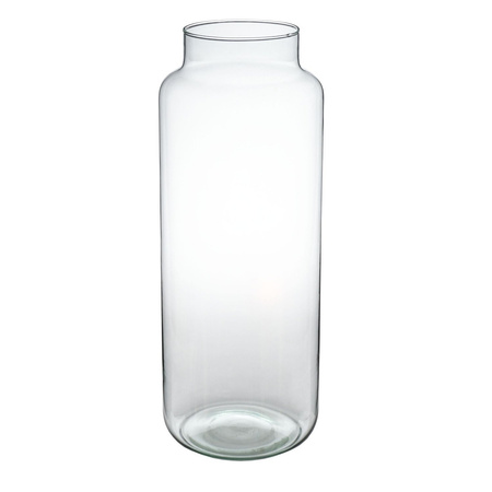 Glass jar vase W-395L H:50cm D:19cm 