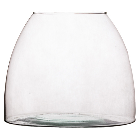 Glass vase W-440C H:20,5cm D:25cm
