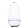 Glass terrarium egg side hole W-542A+W-542 H:26cm D:12,8cm