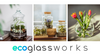 Glass jar vase H:20cm D:13,5cm WM-8P001 gold