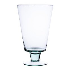 Stemmed glass vase W-235 H:25cm D:16,5cm