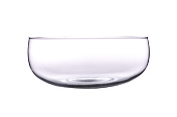 Wide recycled glass bowl W-600 H:11cm D:28cm