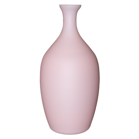 Tall bottle vase powder pink W-259 H:45cm D:23cm