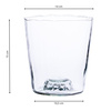 Glass flowerpot DS-1 optic H:15cm D:14cm