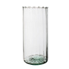 Glass cylinder vase optic H:30cm D:14cm