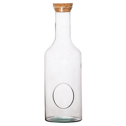Terrarium glass W-504A side hole+cork H:47cm D:15cm