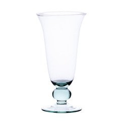 Stemmed glass vase W-201B H:21,5cm D:11cm