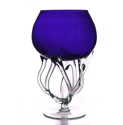 Goblet "Root" navy H:27cm D:17cm