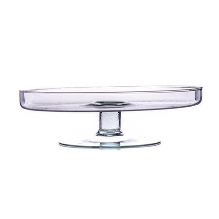 Glass cake stand H:13cm D:28cm