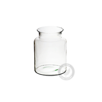 Glass jar vase H:24cm D:18cm W-332L