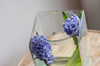 Square glass vase  KW-3A H:18,5cm D:11,5 OUTLET