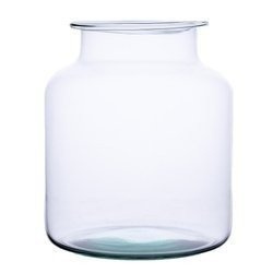 Glass jar vase W-395N4 H:21cm D:21cm