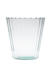 Glass flowerpot W-342 optic straight H:22cm D:22cm