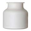 Cream mat jar vase WOZ-01 H:21cm D:21cm