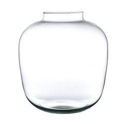 Glass vase W-704 H:22cm D:20cm