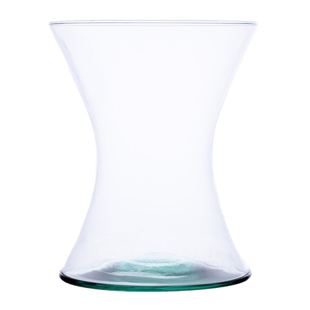 Glass vase W-55H H:18cm D:14,5cm