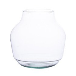 Glass jar vase W-456A1 H:19cm D:19cm