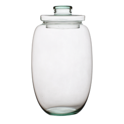 Terrarium glass jar with cover W-599B+glass lid