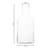 Glass bottle vase W-394A H:33cm D:15cm 