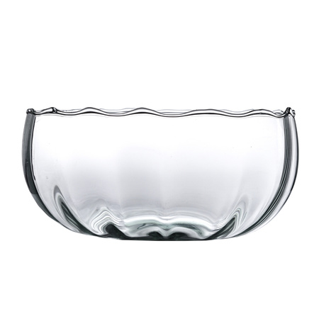 Glass salad bowl W-698A opt H:10cm D:22cm