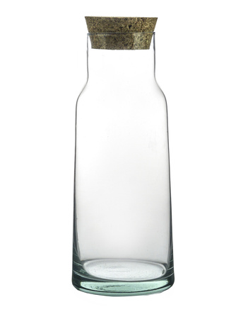 Glass vase W-702C2 + cork H:30cm D:9.5cm