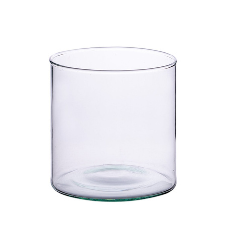 Glass cylinder vase H:19cm D:12cm SALE