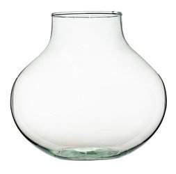 Glass vase W-591 H:24cm D:26cm