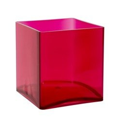 Acrylic pink square 12x12cm