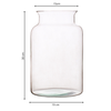 Glass jar vase W-332J H:30cm D:19cm