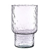 Glass vase W-191D hammered H:23cm D:14,6cm
