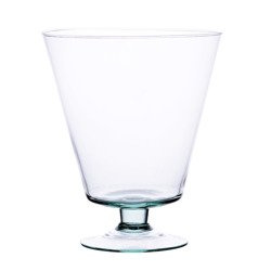 Stemmed glass vase WD-3 H:21cm D:18cm