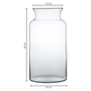Jar vase W-332B H:35cm D:19cm