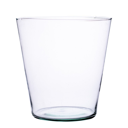 Glass flowerpot W-548 H:17,5cm D:21cm