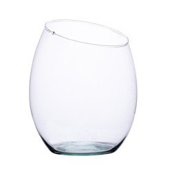 Glass vase W-432 Slant H:20cm D:16cm