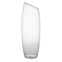 Glass vase W-213C slant H:40cm D:13,5cm SALE