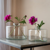 Glass jar vase W-754 H:19,5cm D:28cm