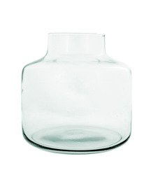 Glass vase W-395A H:21,5cm D:21,5cm