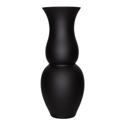 Decorative vase W-541 black mat H: 40cm D: 15,5cm
