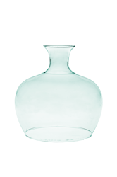 Glass vase W-257/2xcut H:23cm D:22,5cm