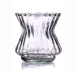 Glass vase W-406 H:10cm D:9,5cm